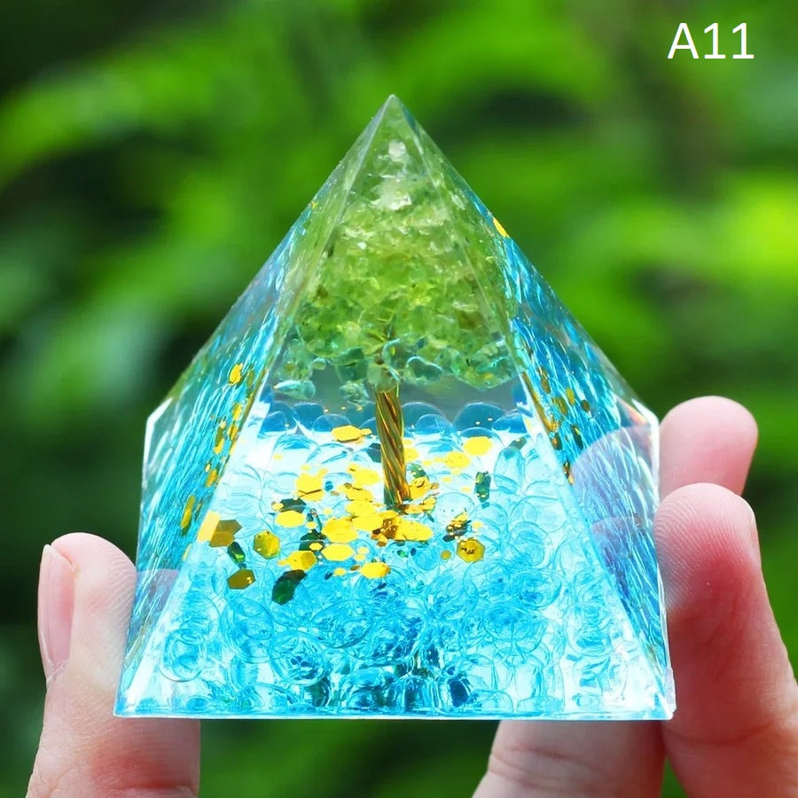 Orgonite energy pyramid