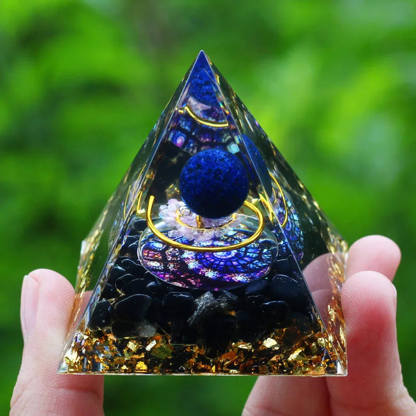 Pyramide énergétique en orgonite