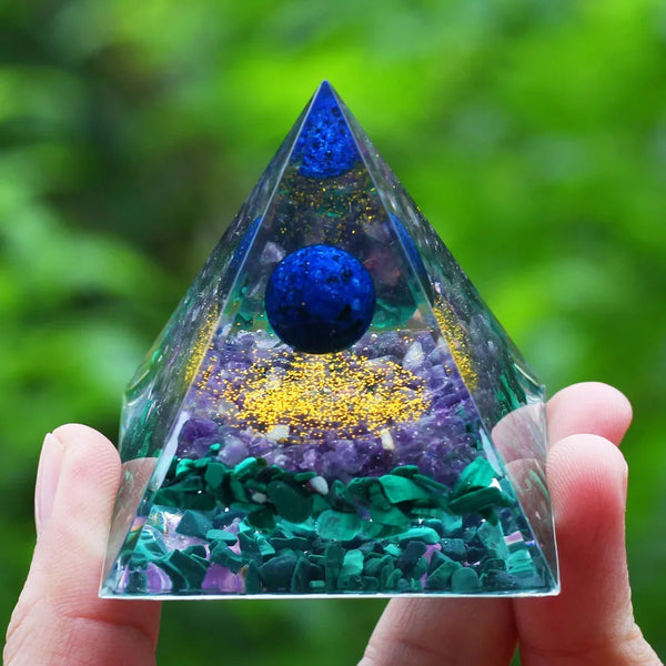 Pyramide énergétique en orgonite