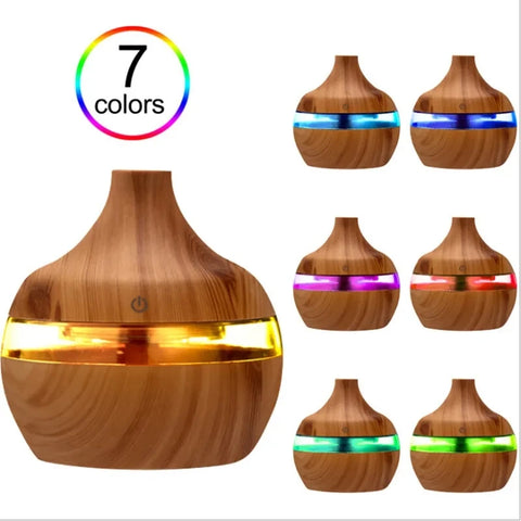 Diffuseur d'huiles essentielles électrique en bois