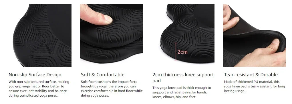 Knee and elbow pads for yoga, pilates, and fitness