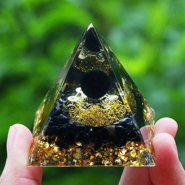 Pyramide énergétique en orgonite