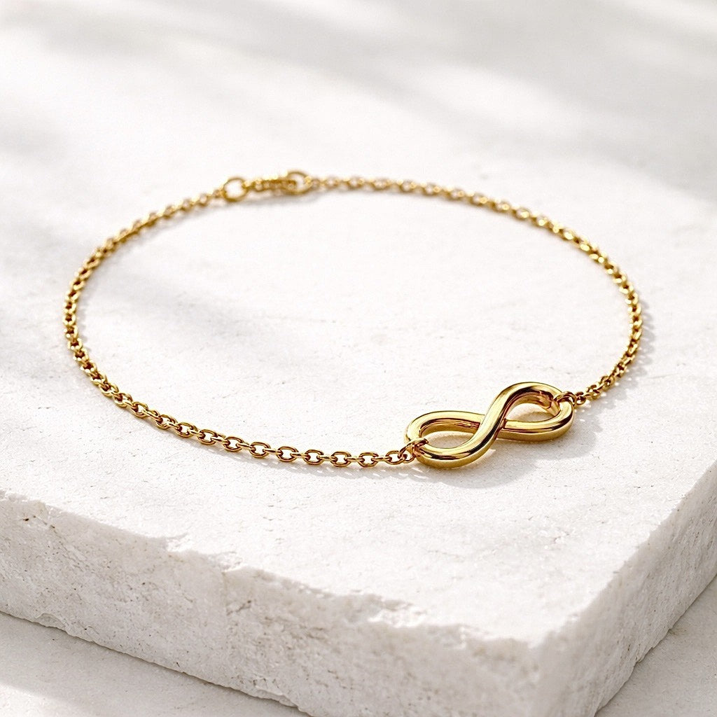 Bracelet Ananta en plaqué or, infini -  Bijoux MOONSTRA