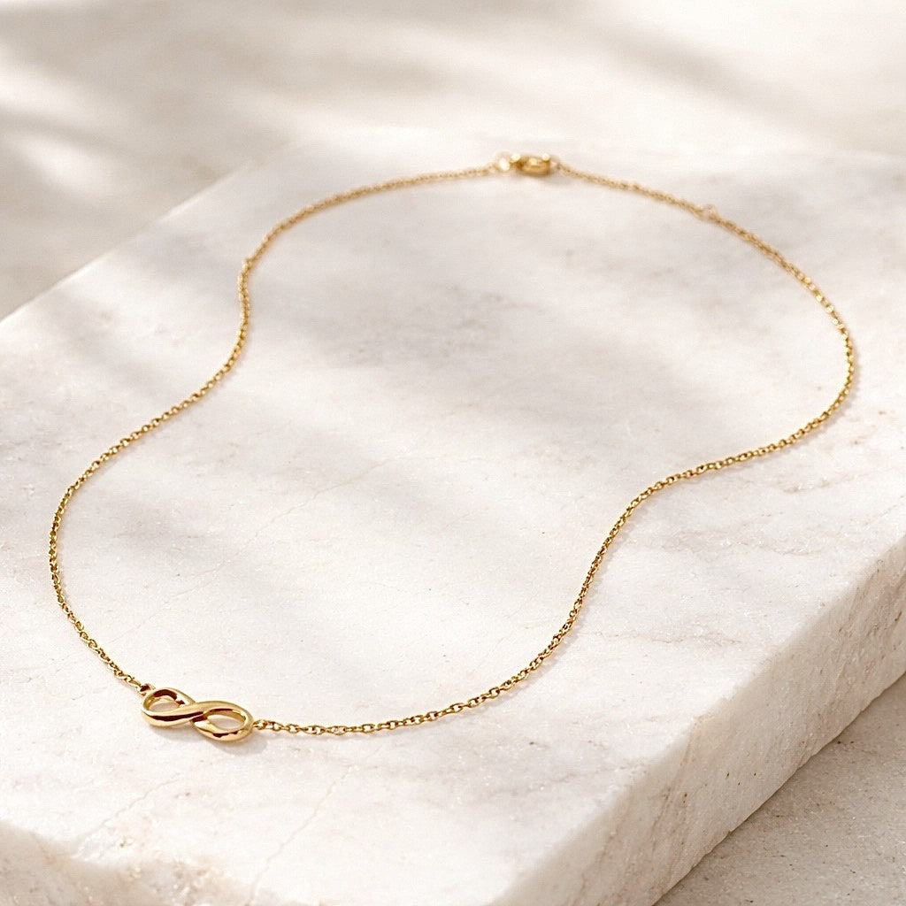 Collier Ananta en plaqué or, infini -  Bijoux MOONSTRA