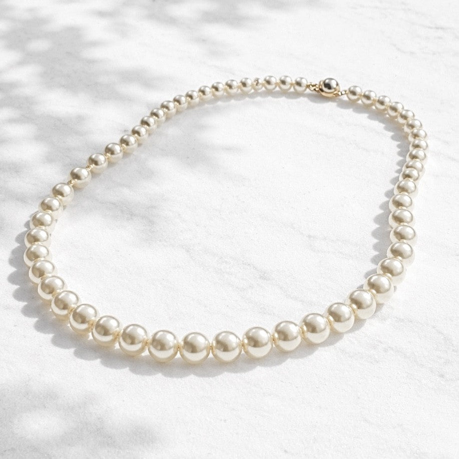 Collier Mallorca en plaqué or et perles de Majorque - Bijoux MOONSTRA